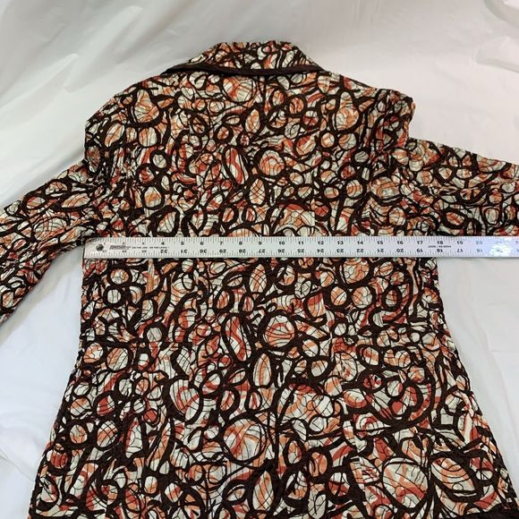 Kaktus Quilted Brown, Orange, Lightweight 2 in 1 Quilted Jacket Size M MSRP $80 - Picture 15 of 16